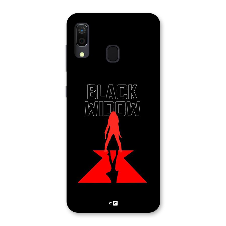 Black Widow Back Case for Galaxy A30