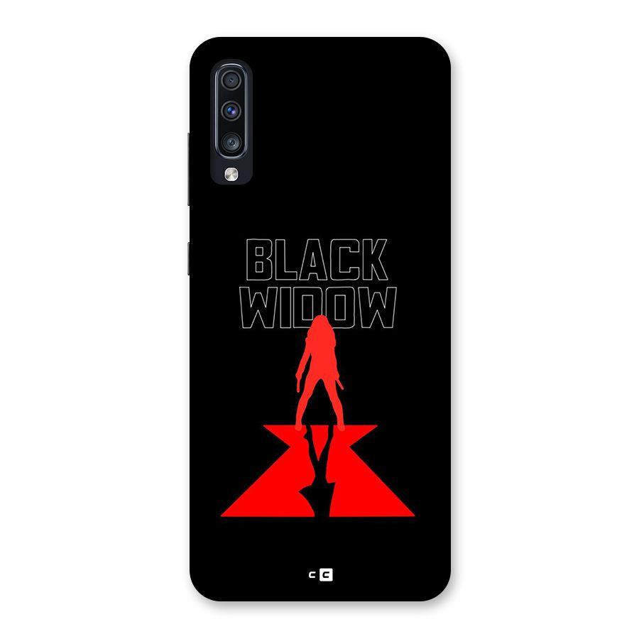 Black Widow Back Case for Galaxy A70