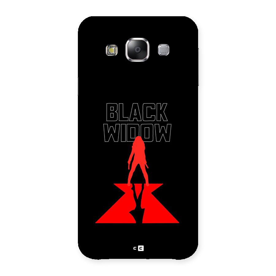 Black Widow Back Case for Galaxy E5