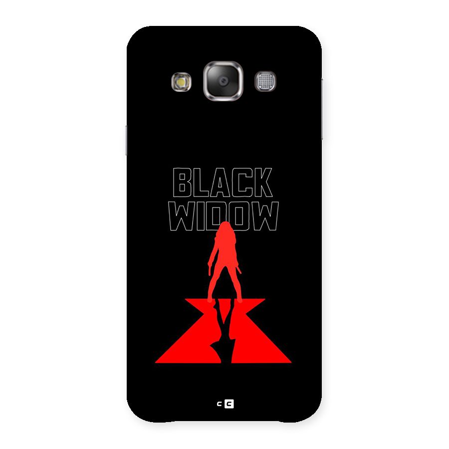 Black Widow Back Case for Galaxy E7