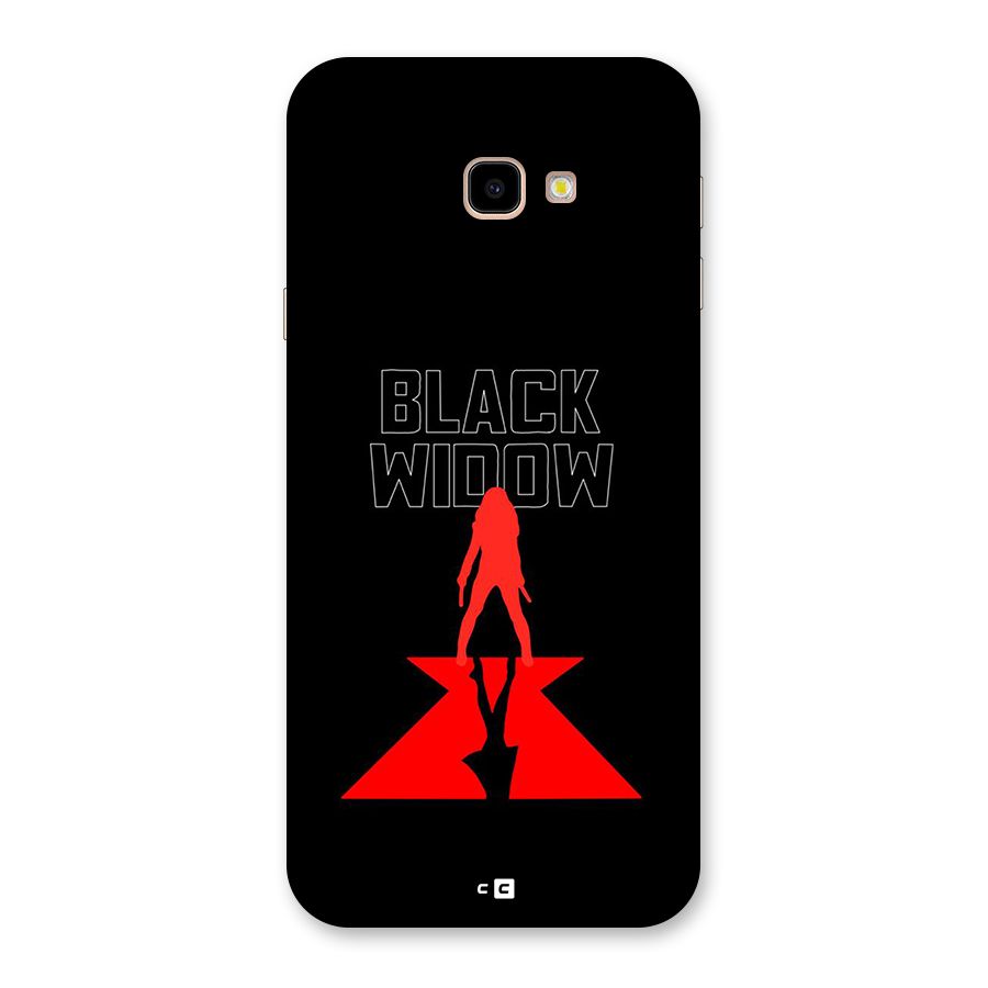 Black Widow Back Case for Galaxy J4 Plus