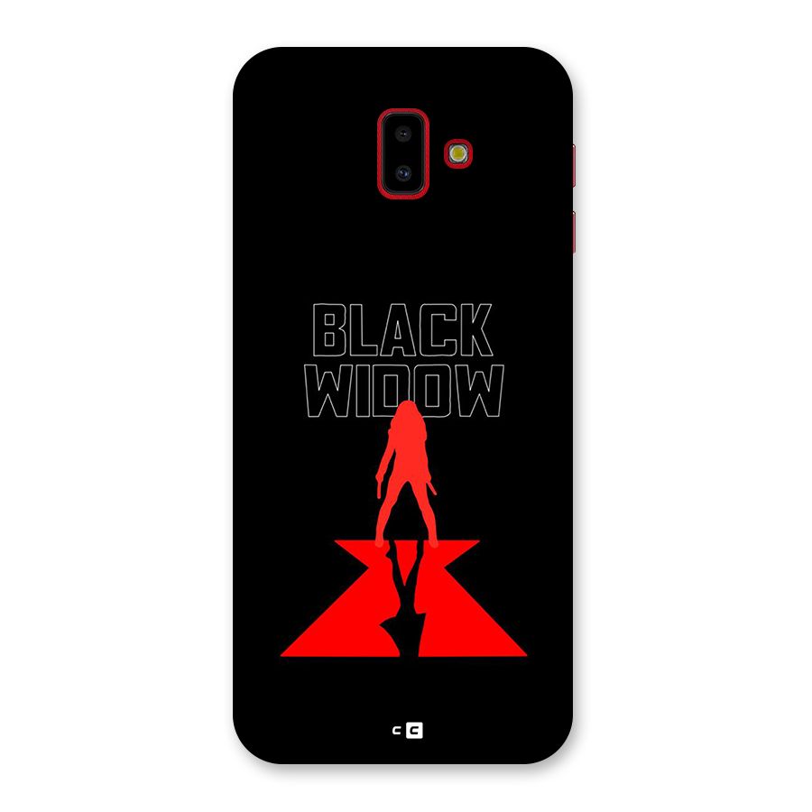 Black Widow Back Case for Galaxy J6 Plus