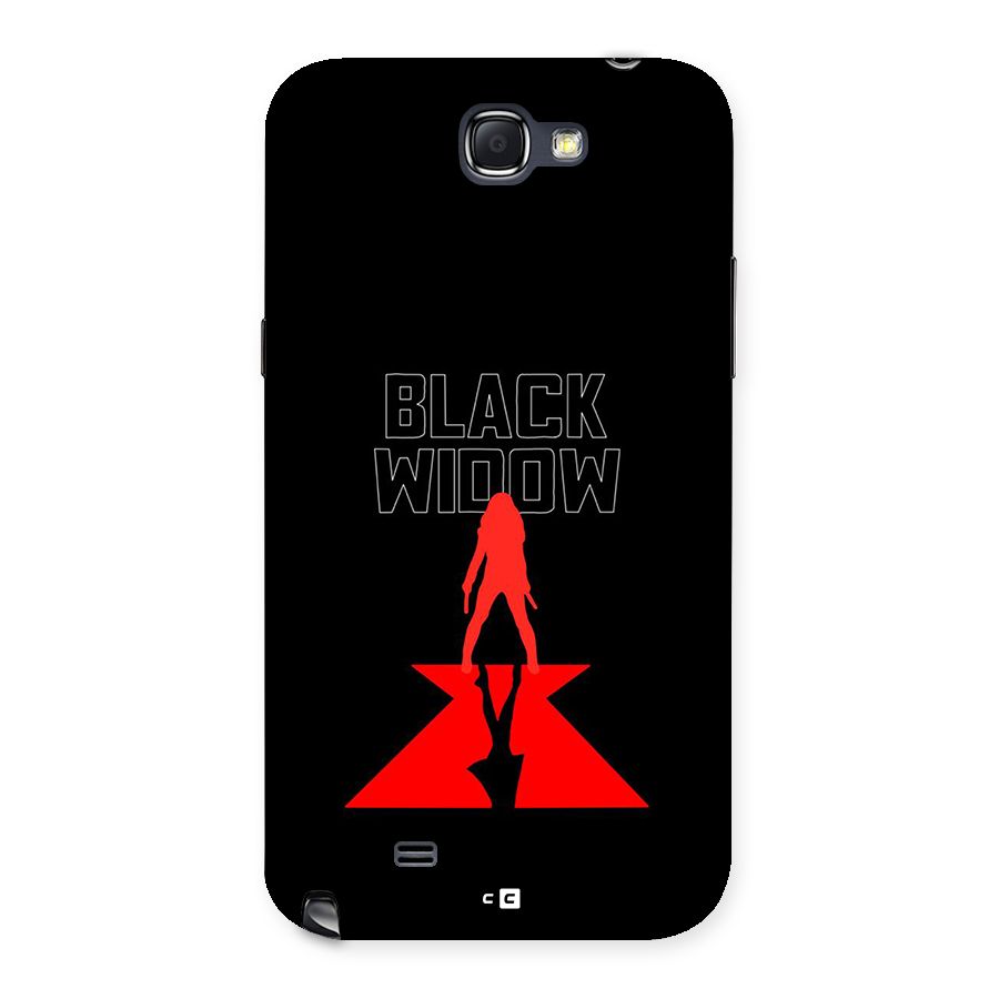 Black Widow Back Case for Galaxy Note 2