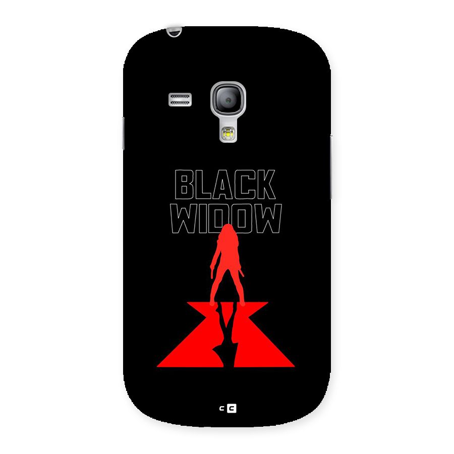 Black Widow Back Case for Galaxy S3 Mini