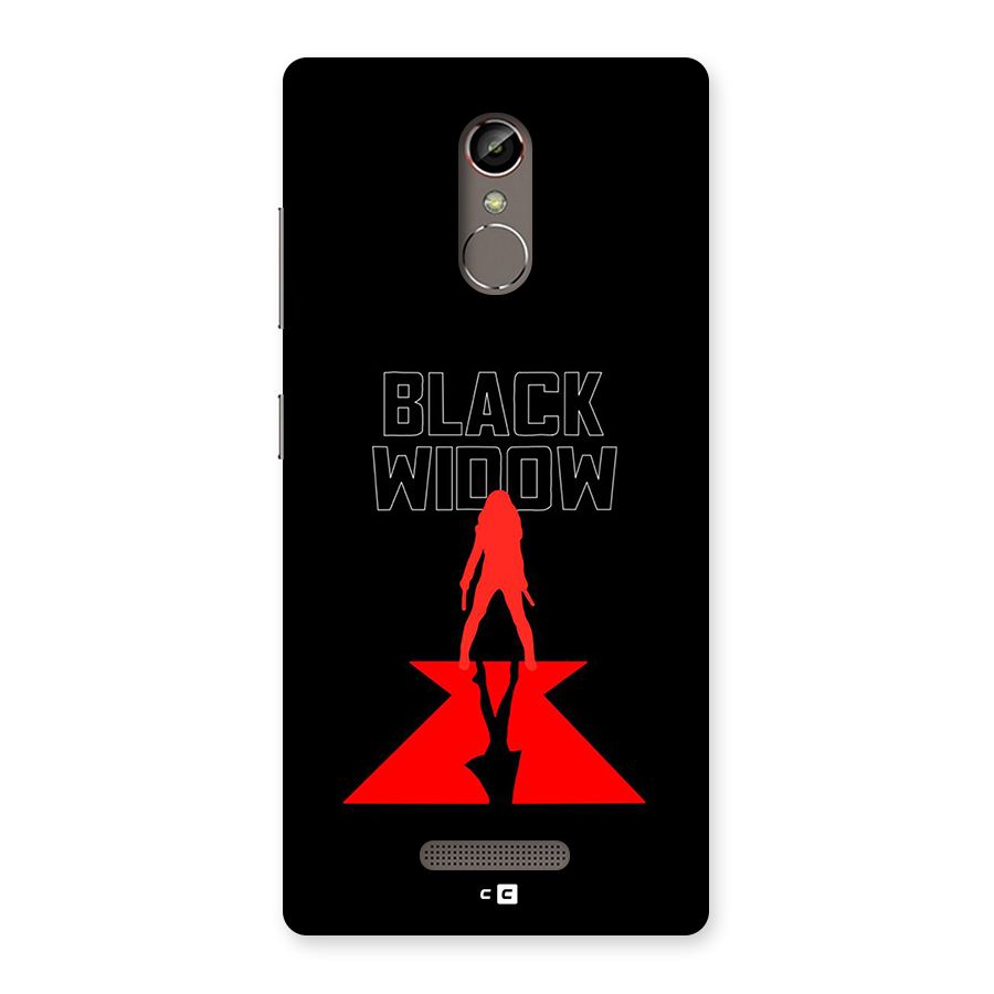 Black Widow Back Case for Gionee S6s