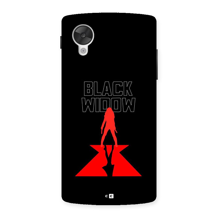 Black Widow Back Case for Google Nexus 5