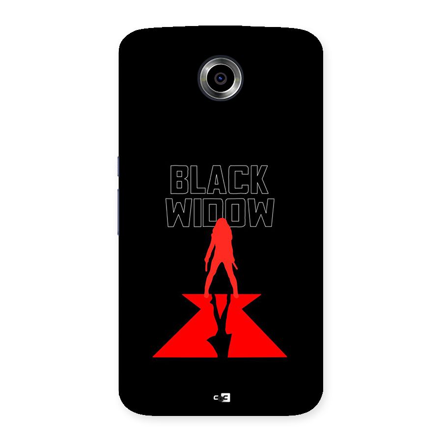 Black Widow Back Case for Google Nexus 6