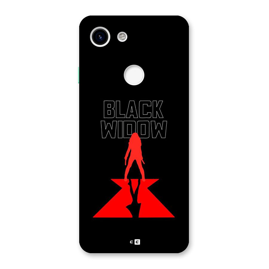 Black Widow Back Case for Google Pixel 3
