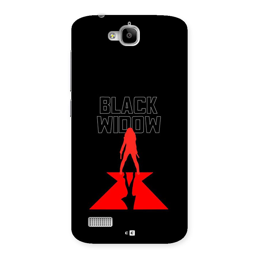 Black Widow Back Case for Honor Holly