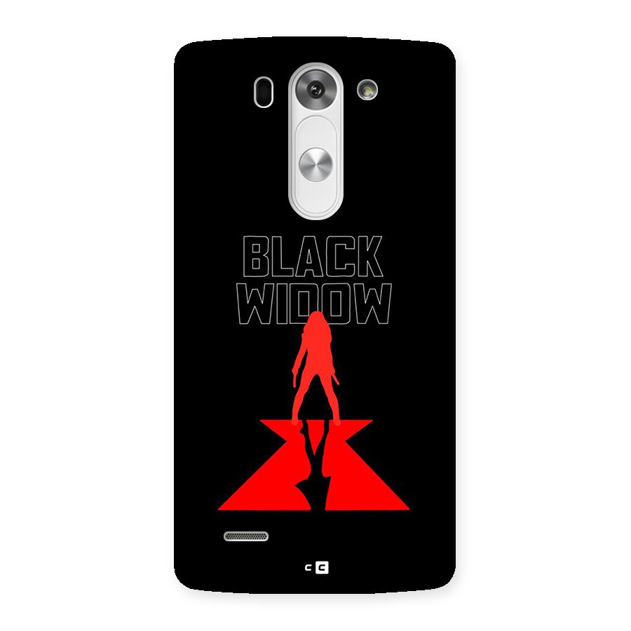 Black Widow Back Case for LG G3 Beat