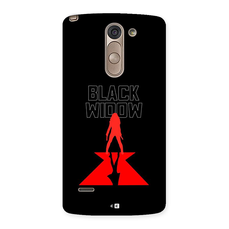 Black Widow Back Case for LG G3 Stylus