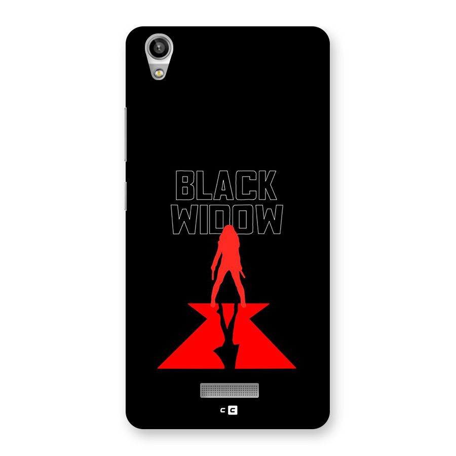 Black Widow Back Case for Lava Pixel V1