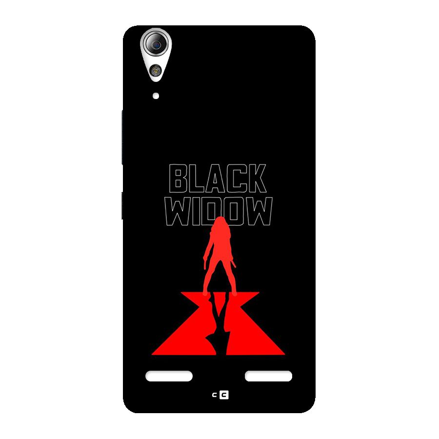 Black Widow Back Case for Lenovo A6000