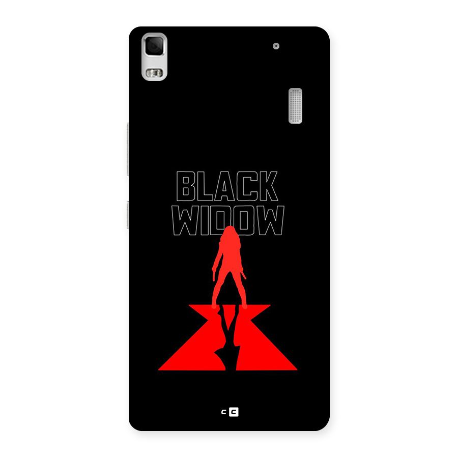 Black Widow Back Case for Lenovo K3 Note
