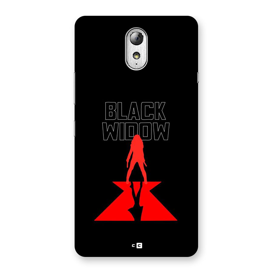 Black Widow Back Case for Lenovo Vibe P1M