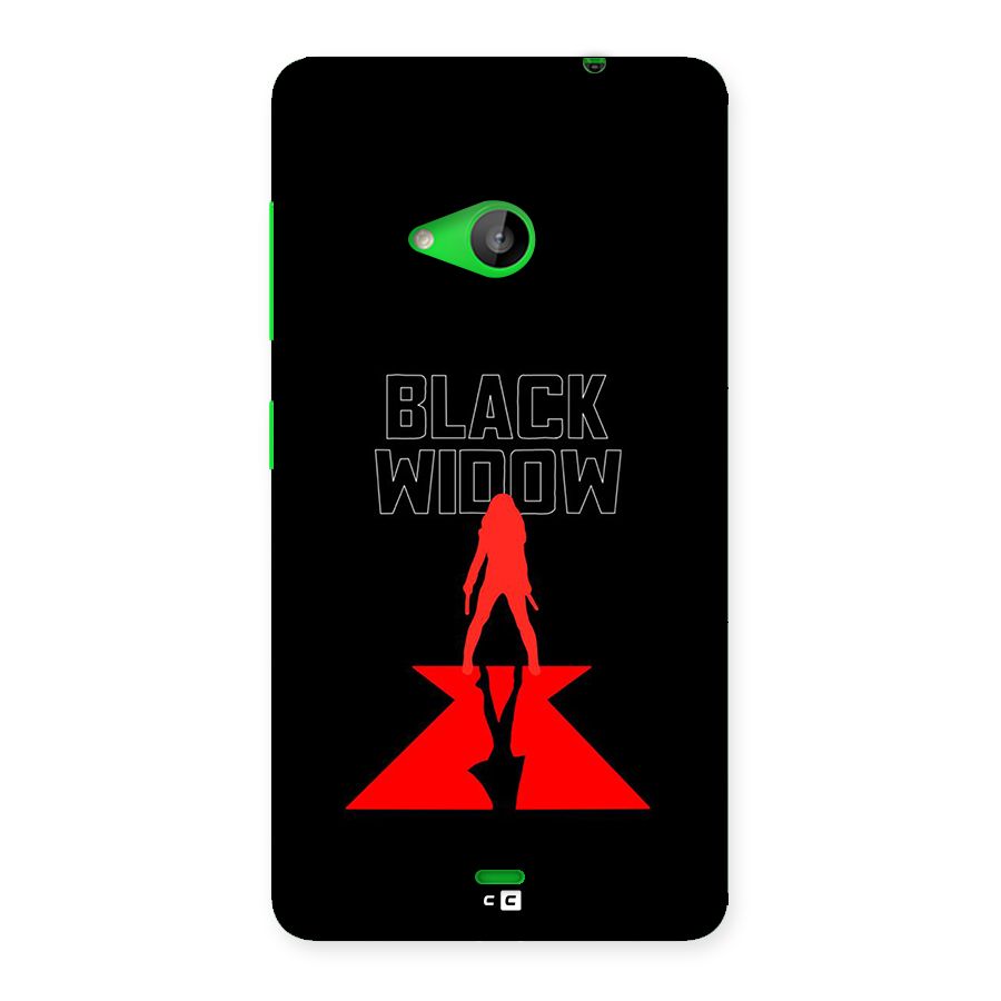 Black Widow Back Case for Lumia 535