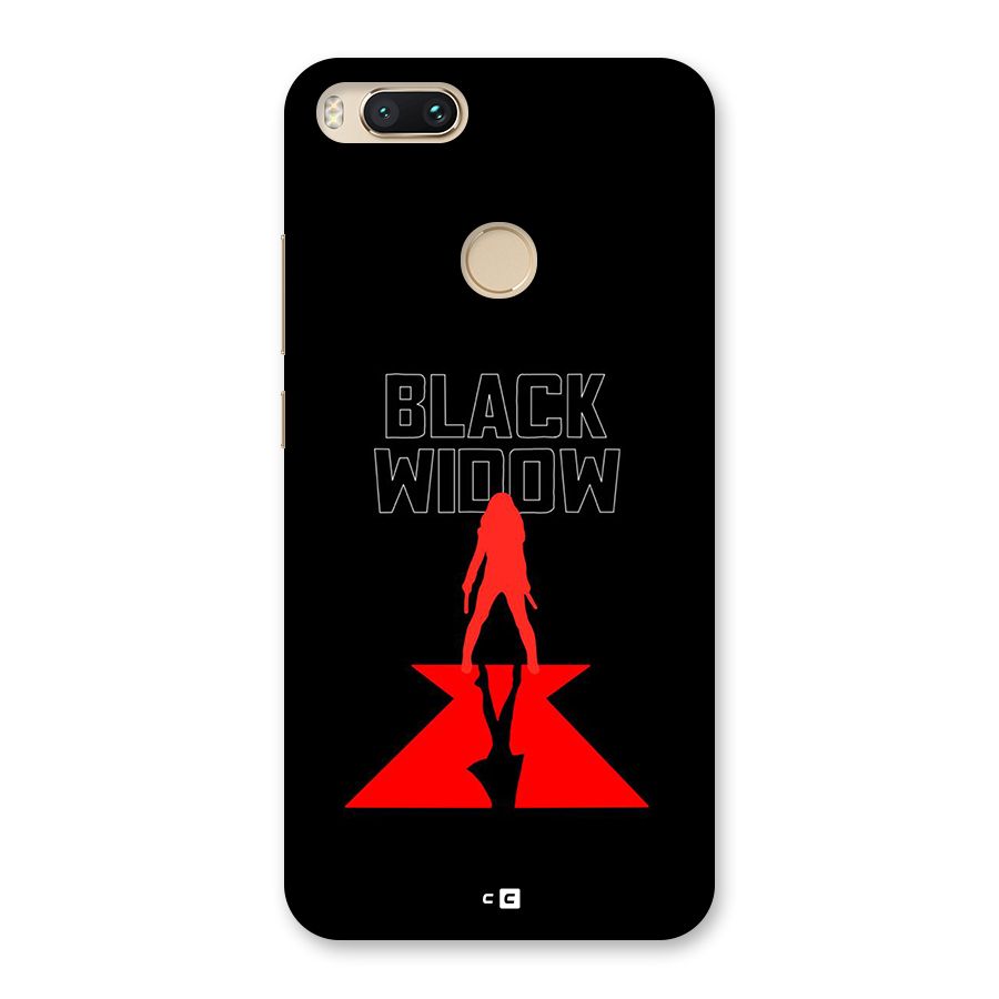 Black Widow Back Case for Mi A1