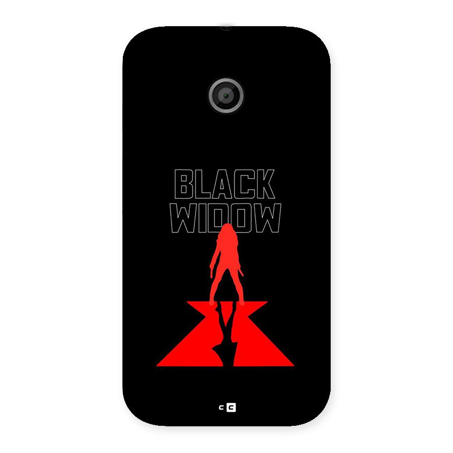 Black Widow Back Case for Moto E