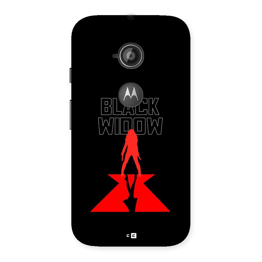 Black Widow Back Case for Moto E 2nd Gen