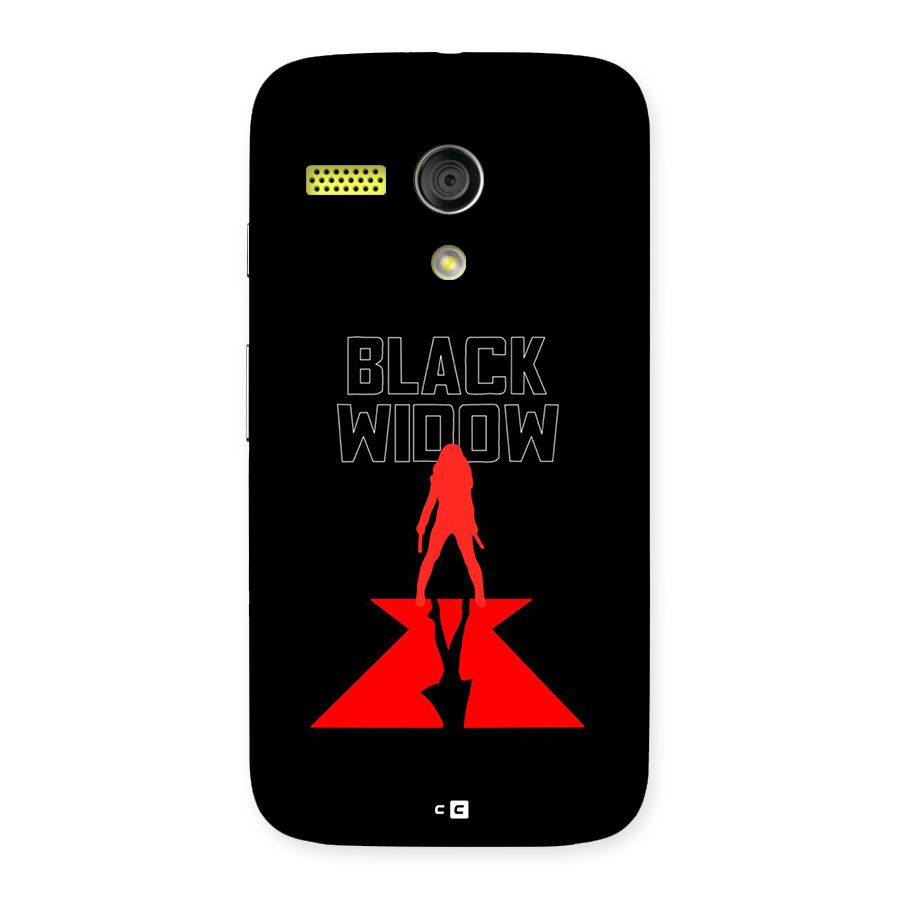 Black Widow Back Case for Moto G