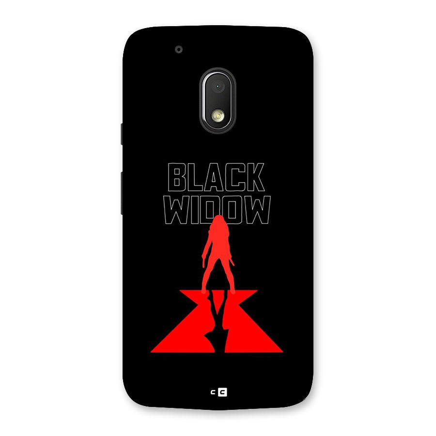 Black Widow Back Case for Moto G4 Play