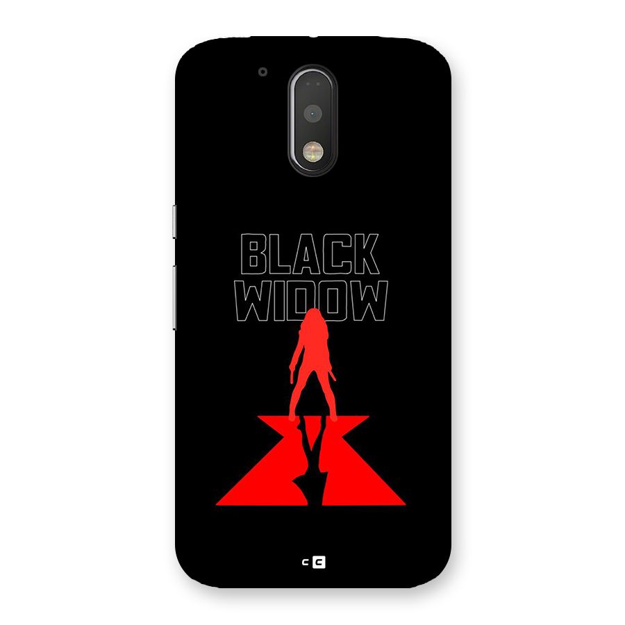Black Widow Back Case for Moto G4 Plus