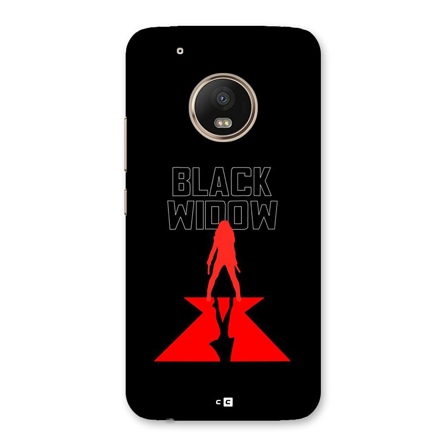 Black Widow Back Case for Moto G5 Plus