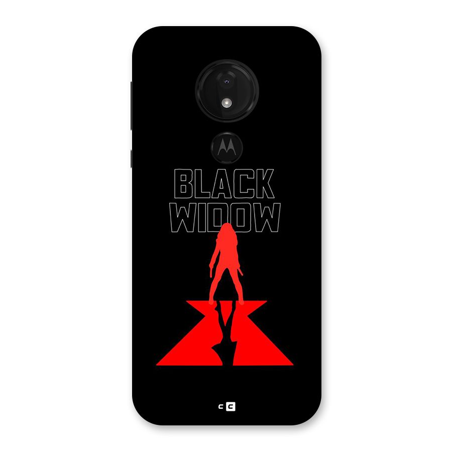 Black Widow Back Case for Moto G7 Power