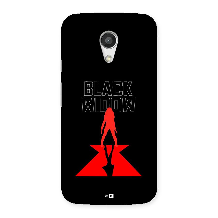 Black Widow Back Case for Moto G 2nd Gen