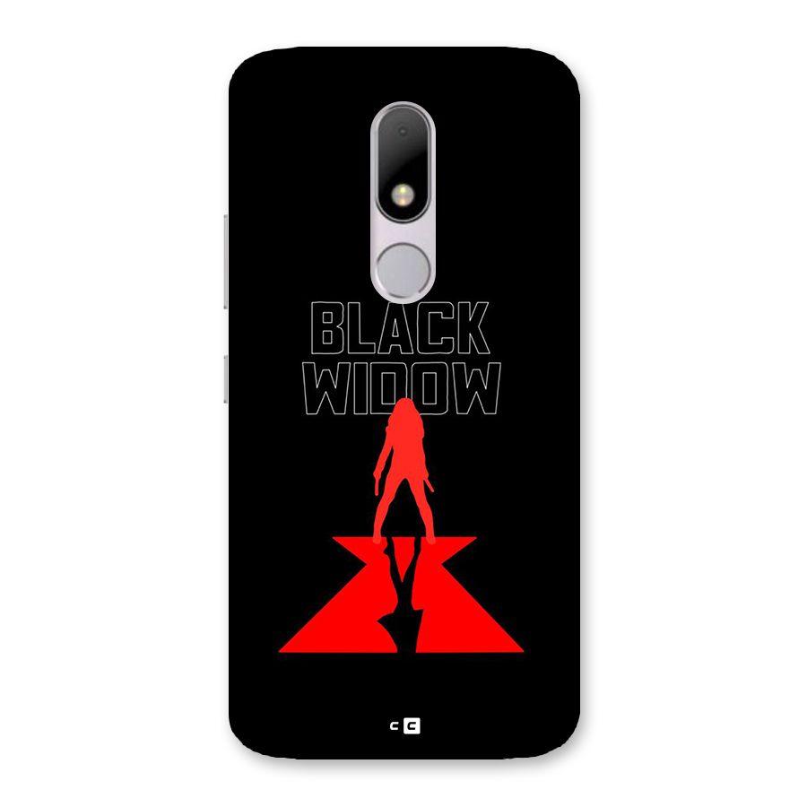 Black Widow Back Case for Moto M
