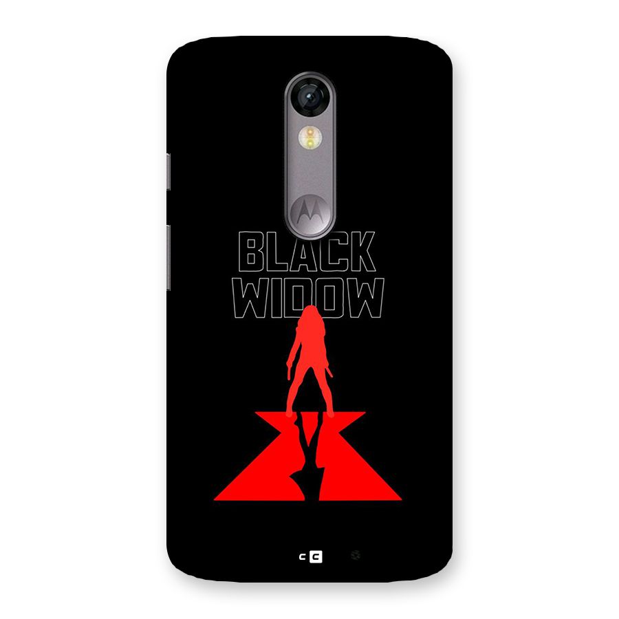Black Widow Back Case for Moto X Force