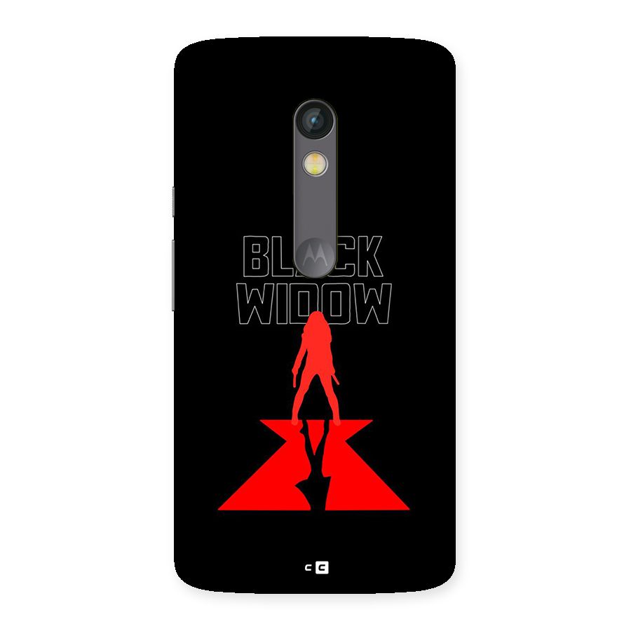 Black Widow Back Case for Moto X Play