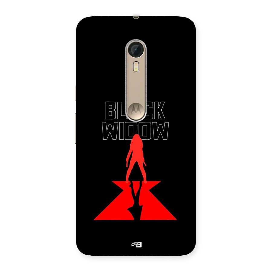 Black Widow Back Case for Moto X Style
