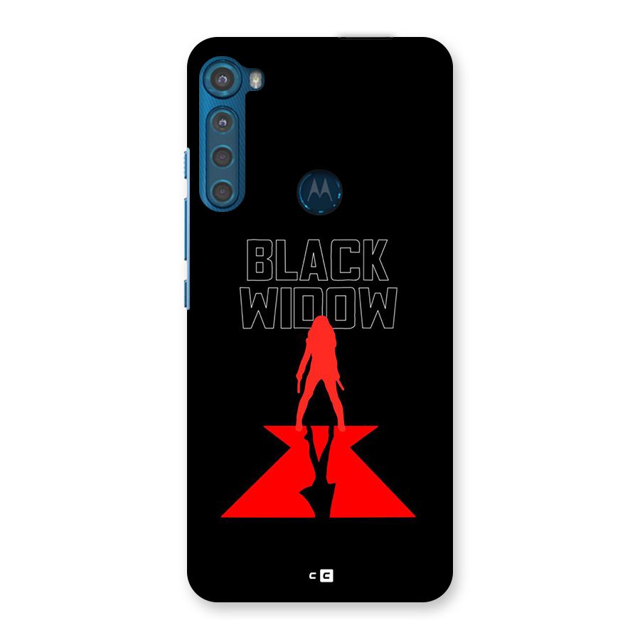 Black Widow Back Case for Motorola One Fusion Plus