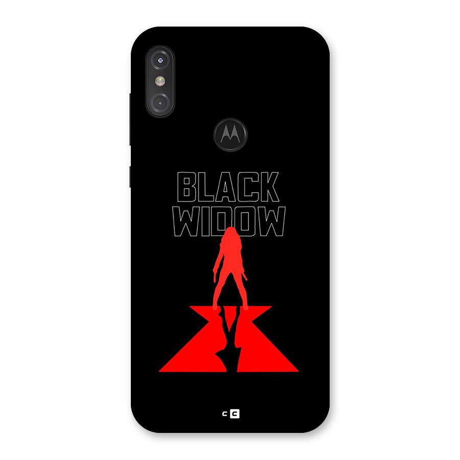 Black Widow Back Case for Motorola One Power