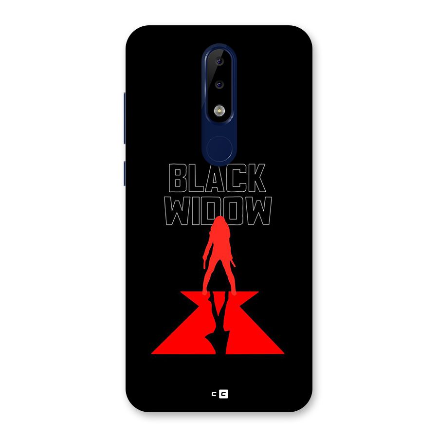 Black Widow Back Case for Nokia 5.1 Plus
