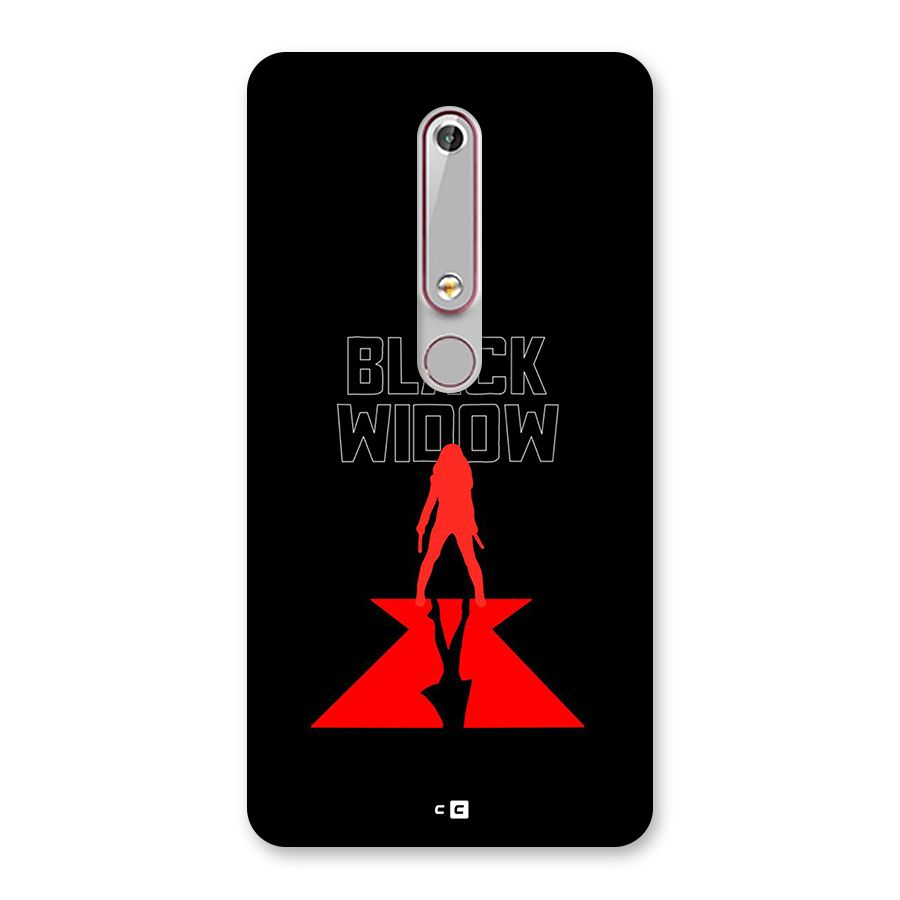 Black Widow Back Case for Nokia 6.1