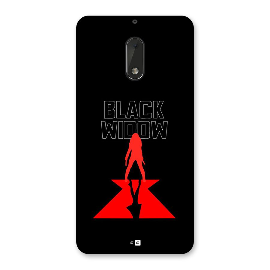 Black Widow Back Case for Nokia 6