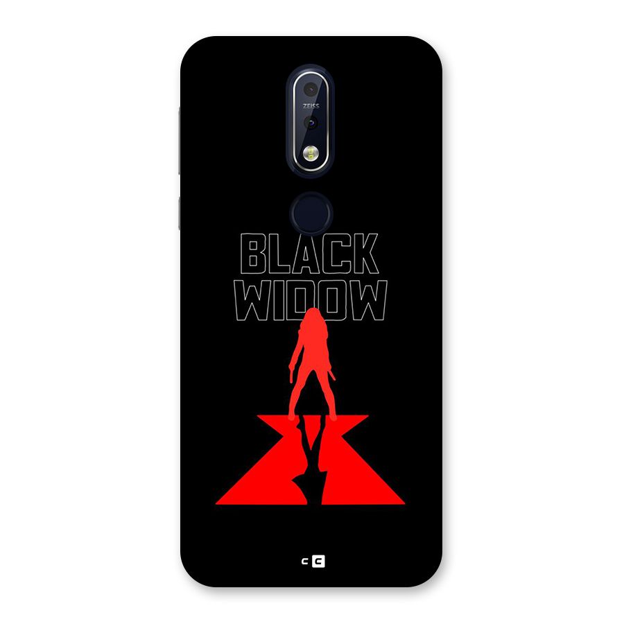 Black Widow Back Case for Nokia 7.1
