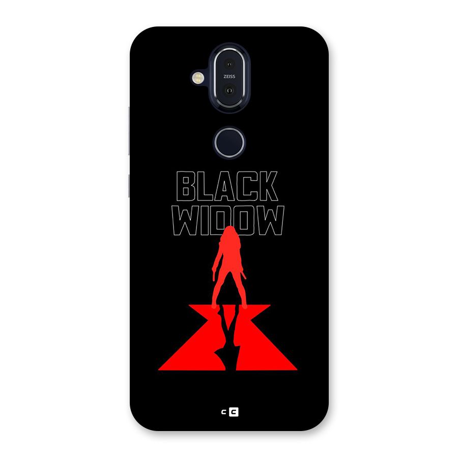 Black Widow Back Case for Nokia 8.1