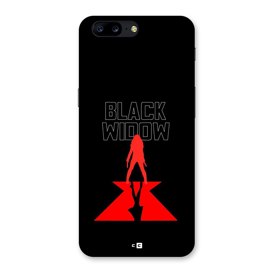 Black Widow Back Case for OnePlus 5