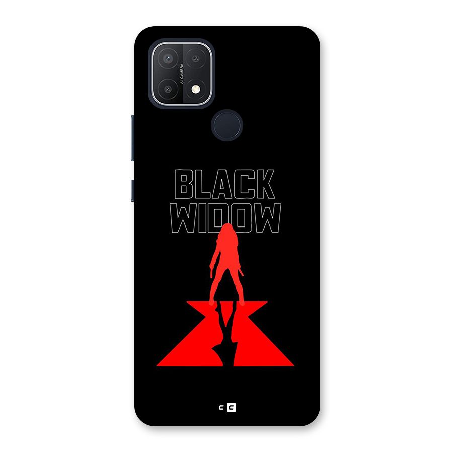 Black Widow Back Case for Oppo A15