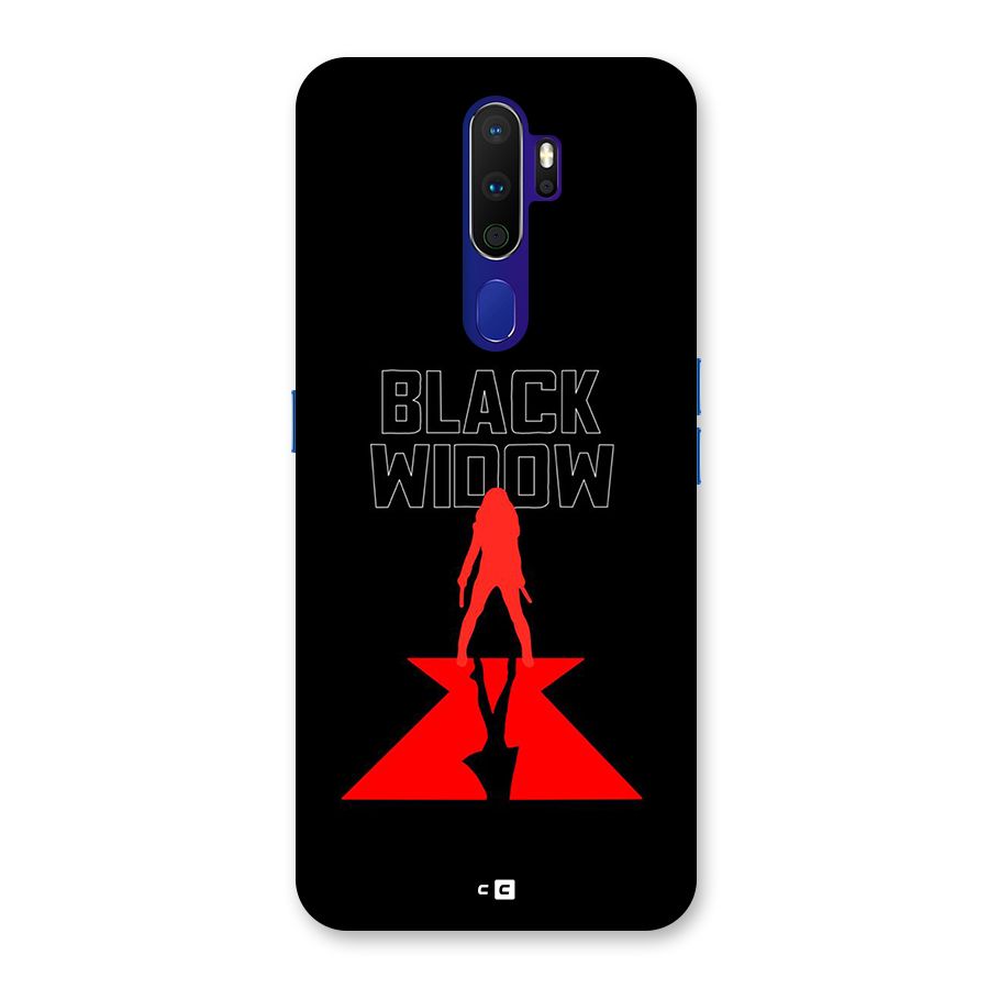 Black Widow Back Case for Oppo A9 (2020)
