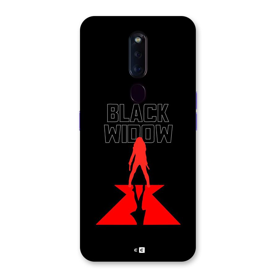 Black Widow Back Case for Oppo F11 Pro
