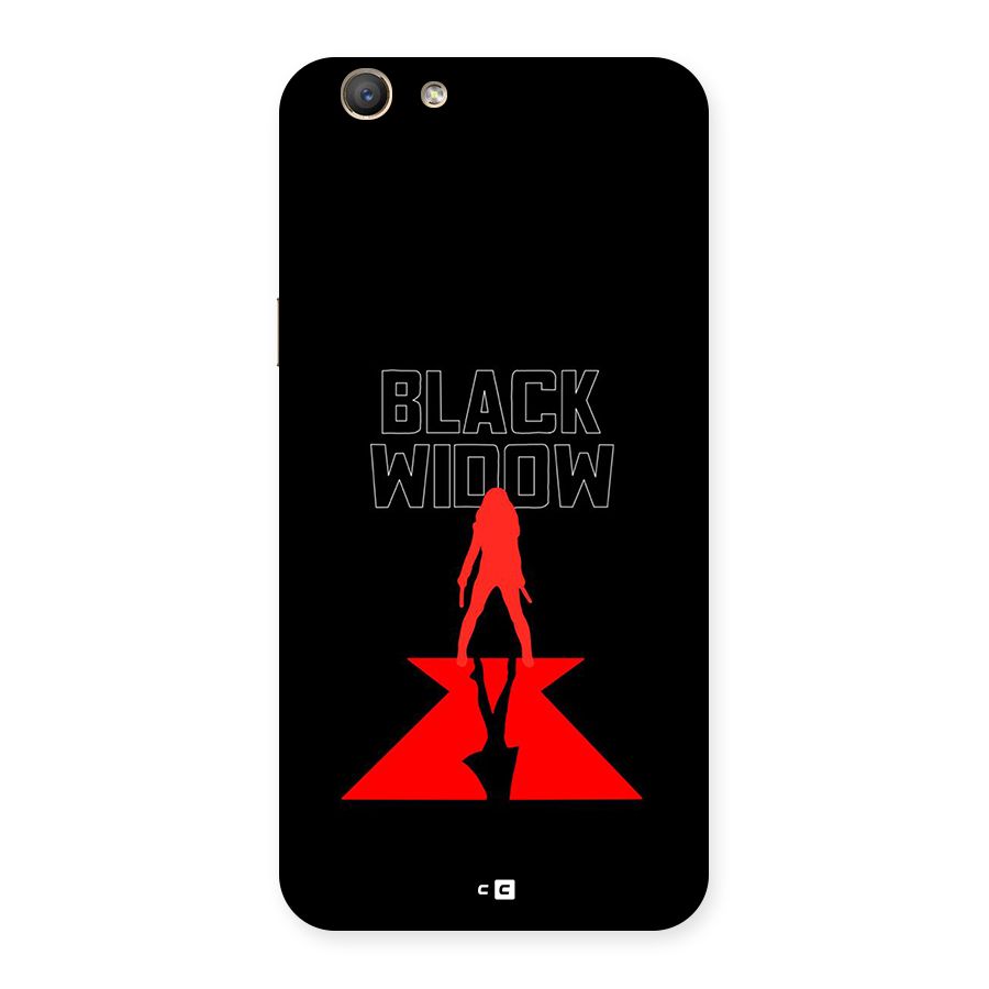 Black Widow Back Case for Oppo F1s