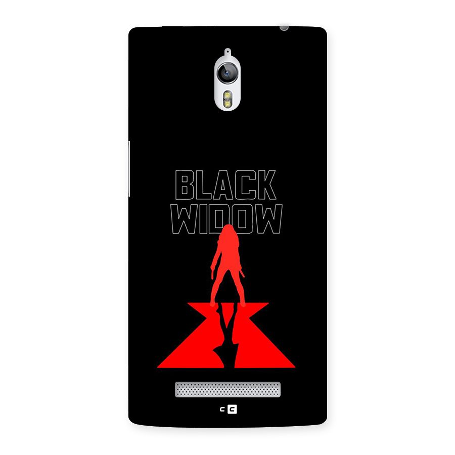 Black Widow Back Case for Oppo Find 7
