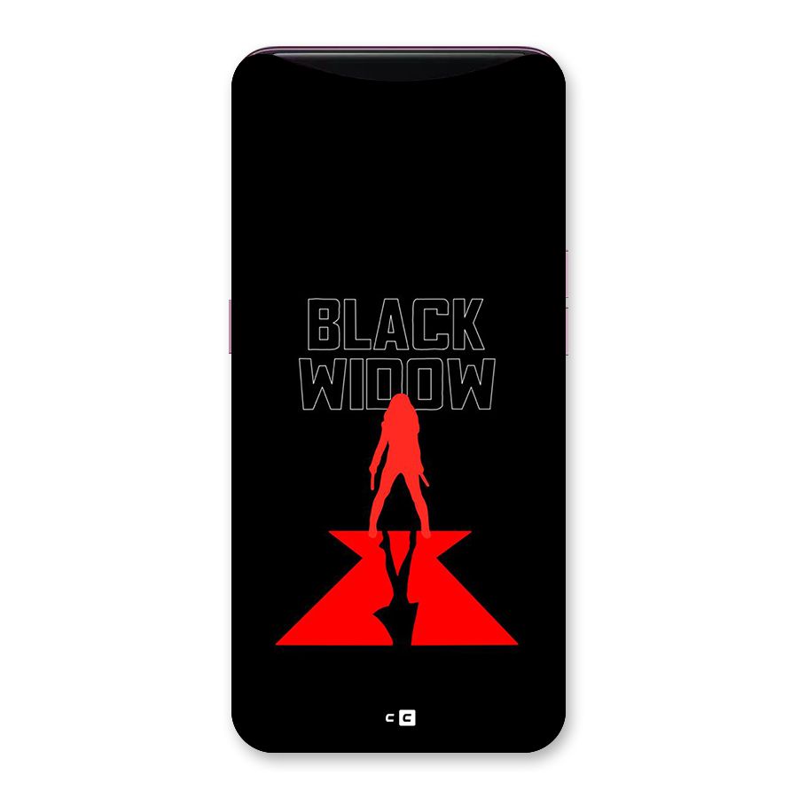 Black Widow Back Case for Oppo Find X