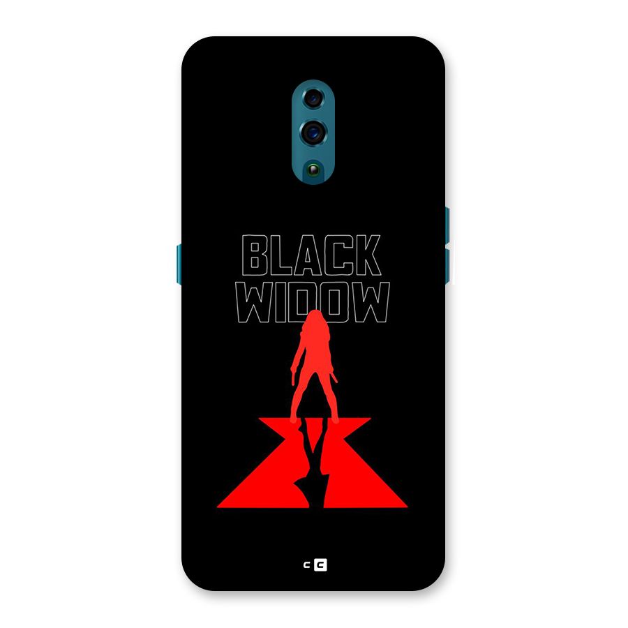 Black Widow Back Case for Oppo Reno