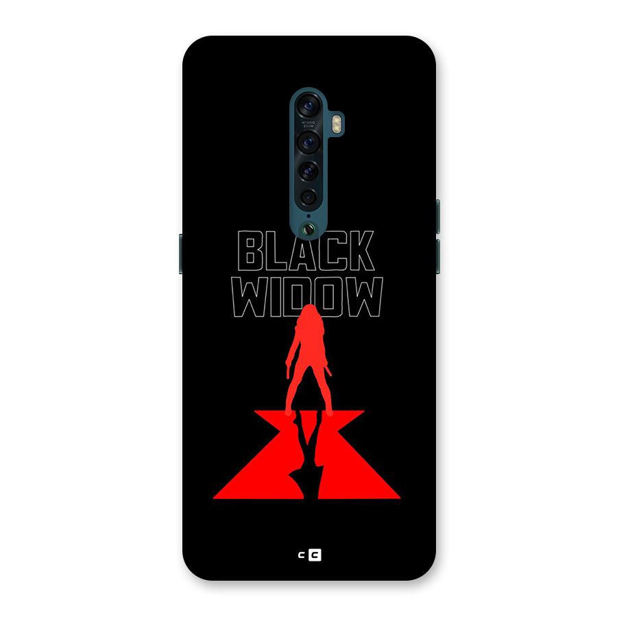 Black Widow Back Case for Oppo Reno2