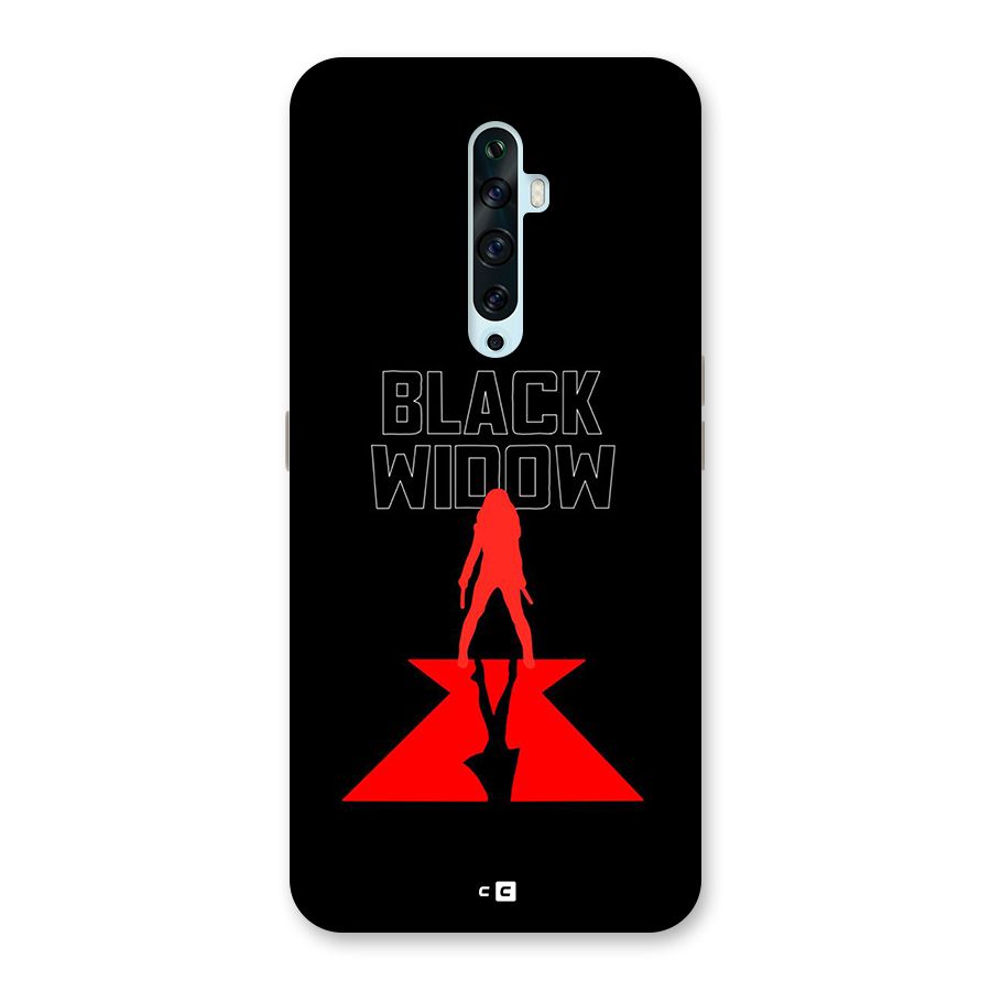 Black Widow Back Case for Oppo Reno2 F